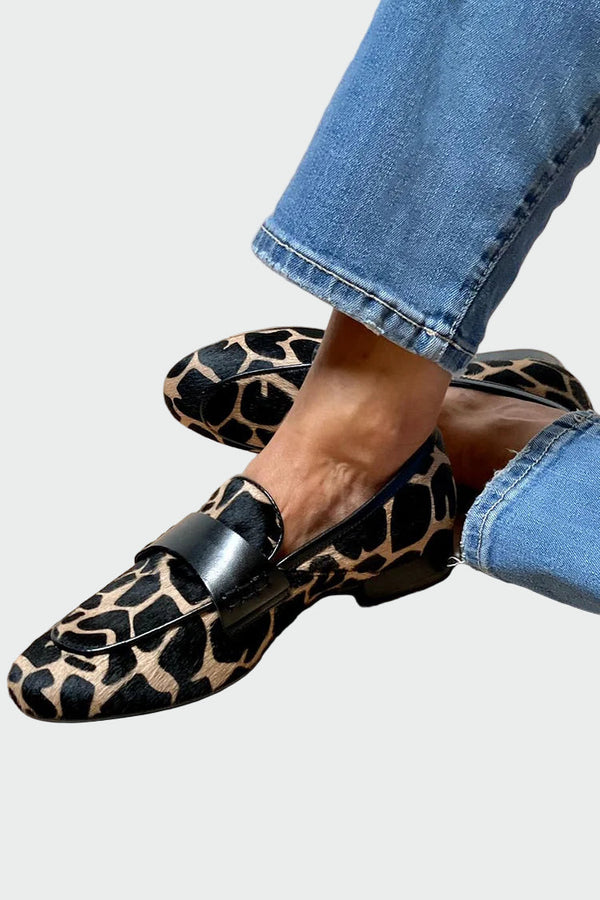 Magdalena | Mokasiner med Leopardmönster