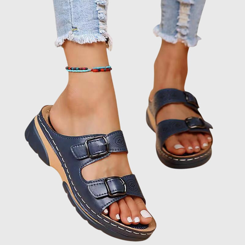 Läderortopediska sandaler