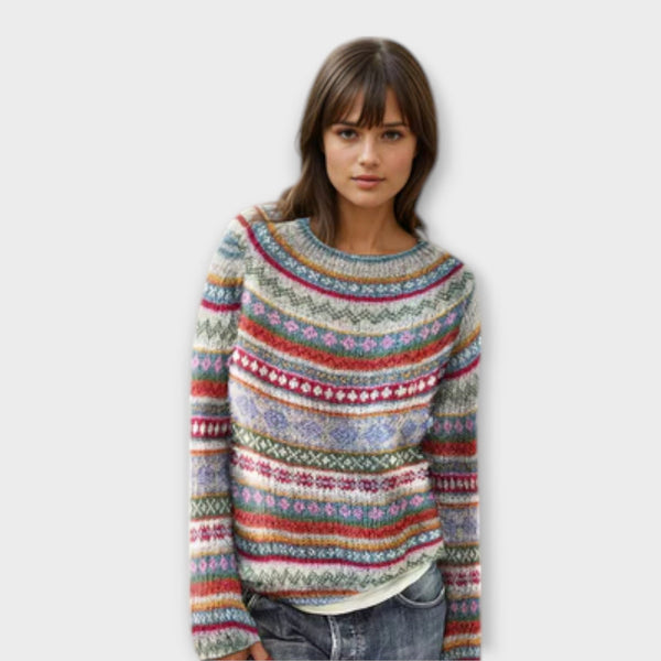 Manonin - Avslappnad och Mjuk Randig Sweater