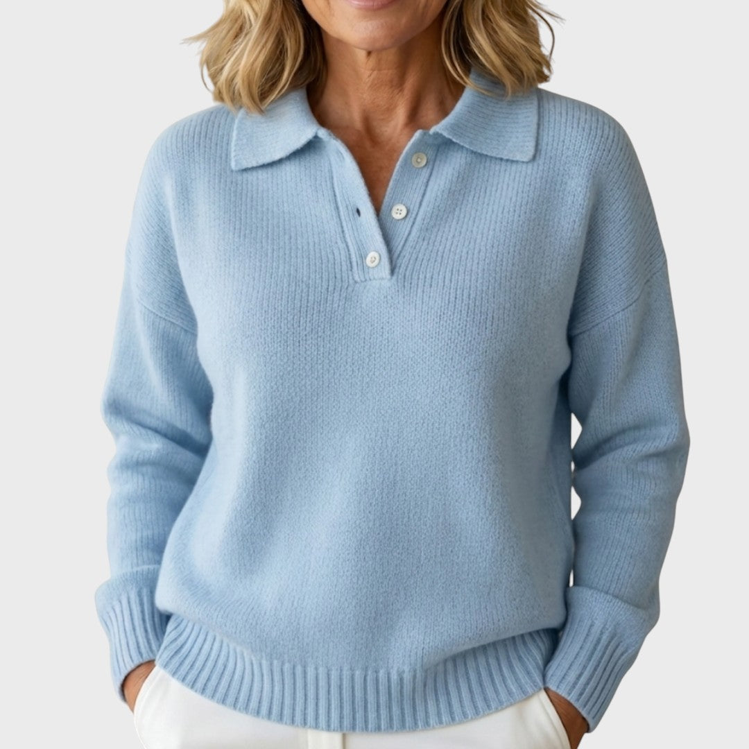 Eliška | Elegant Knit Sweater with Collar