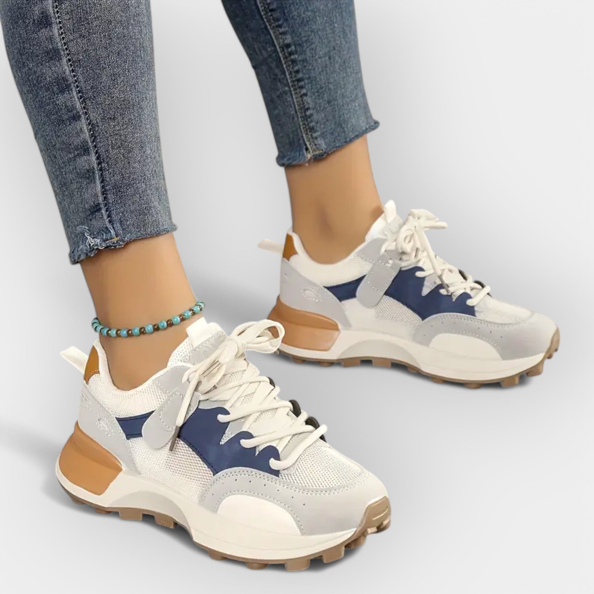 Sára Eleganta Sportiga Sneakers för Damer
