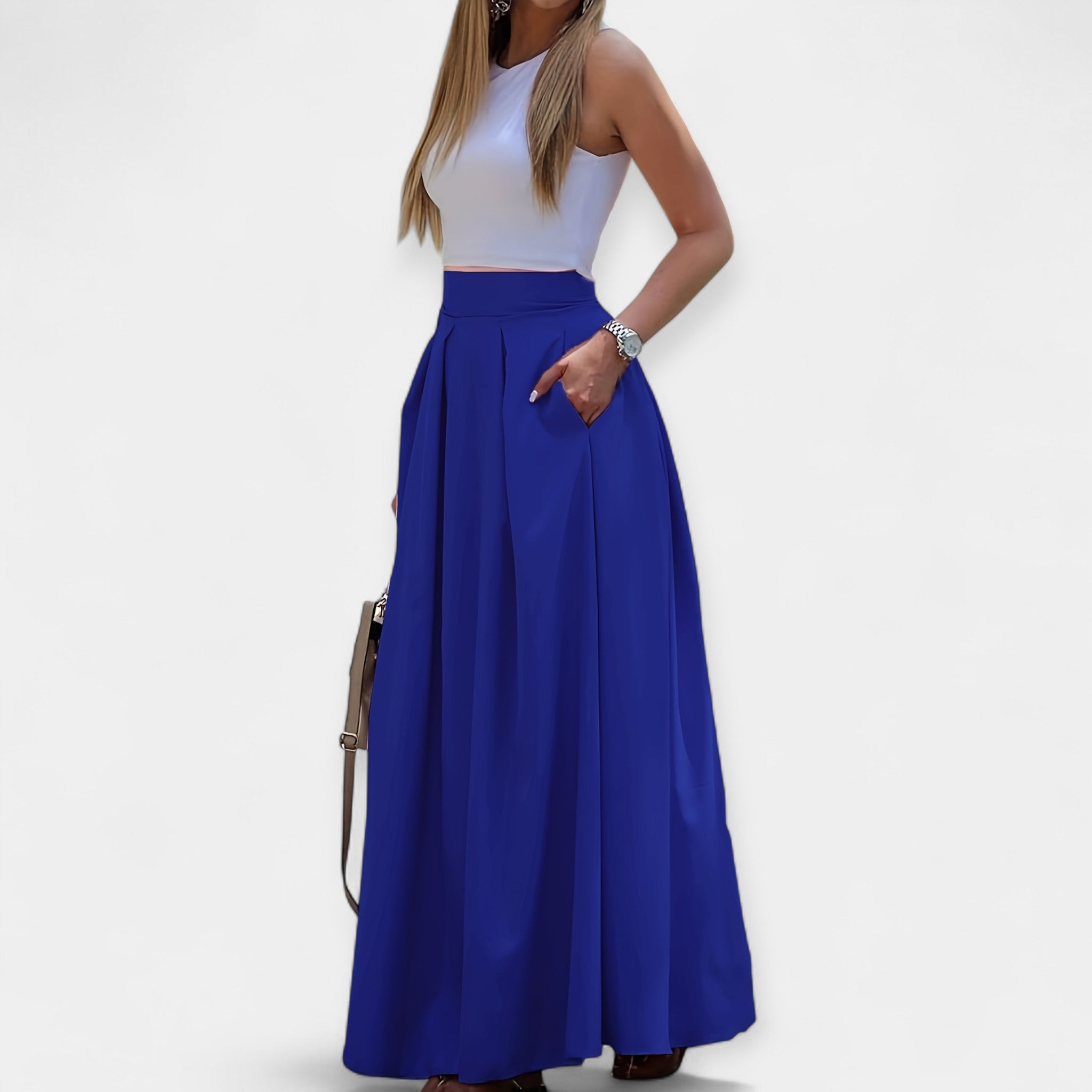 Karolína Elegant Midi Kjol för Bekväm Daglig Användning