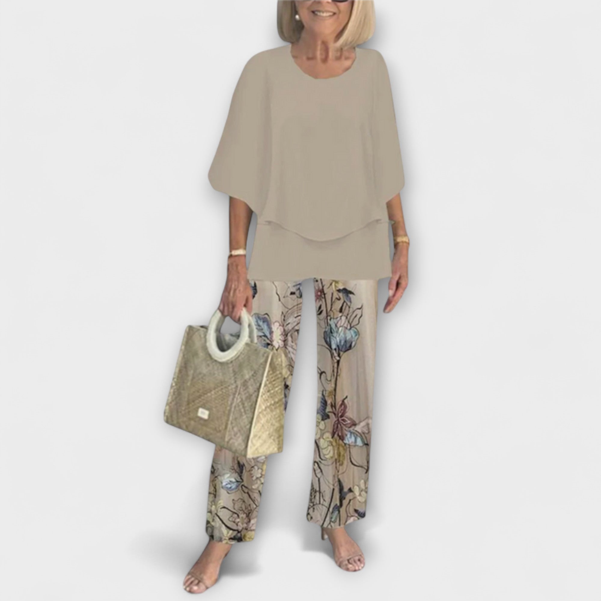 Moderna och Bekväma Blus- och Byxset