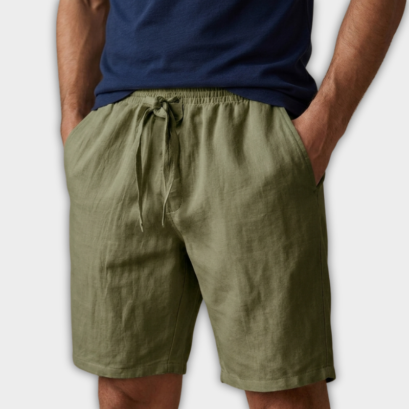 Shorts i elastisk bomull för män