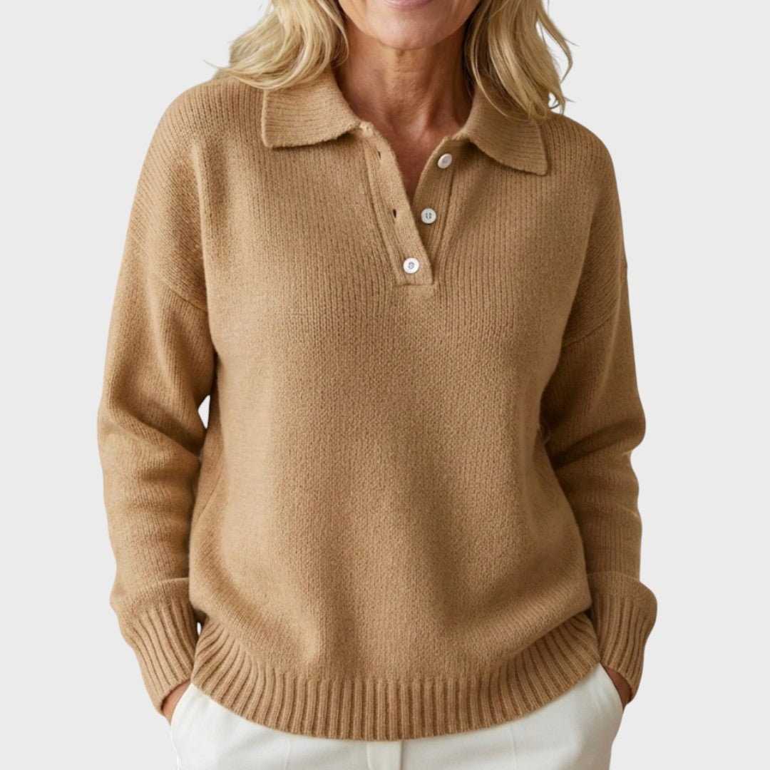 Eliška | Elegant Knit Sweater with Collar