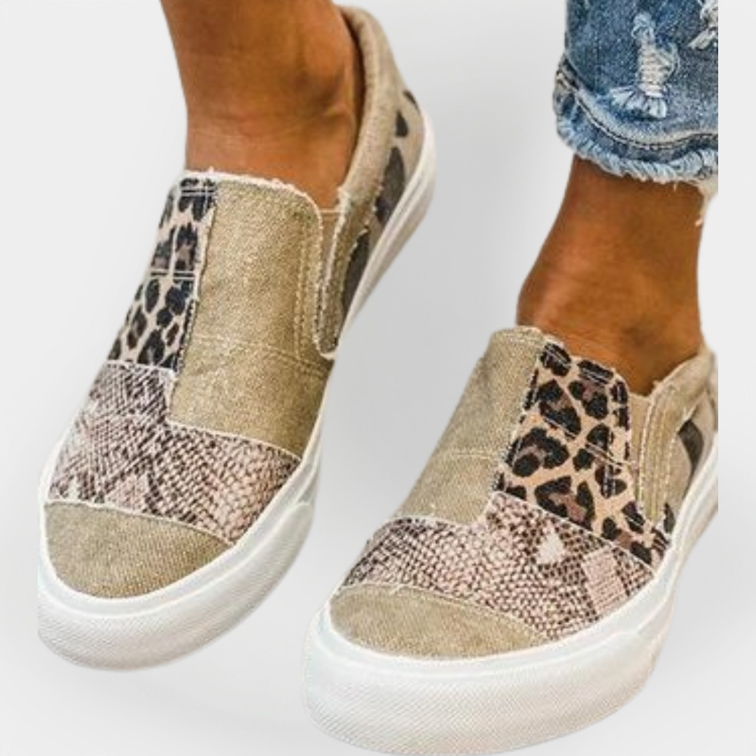 Eva Eleganta Sneakers med Djurmönster
