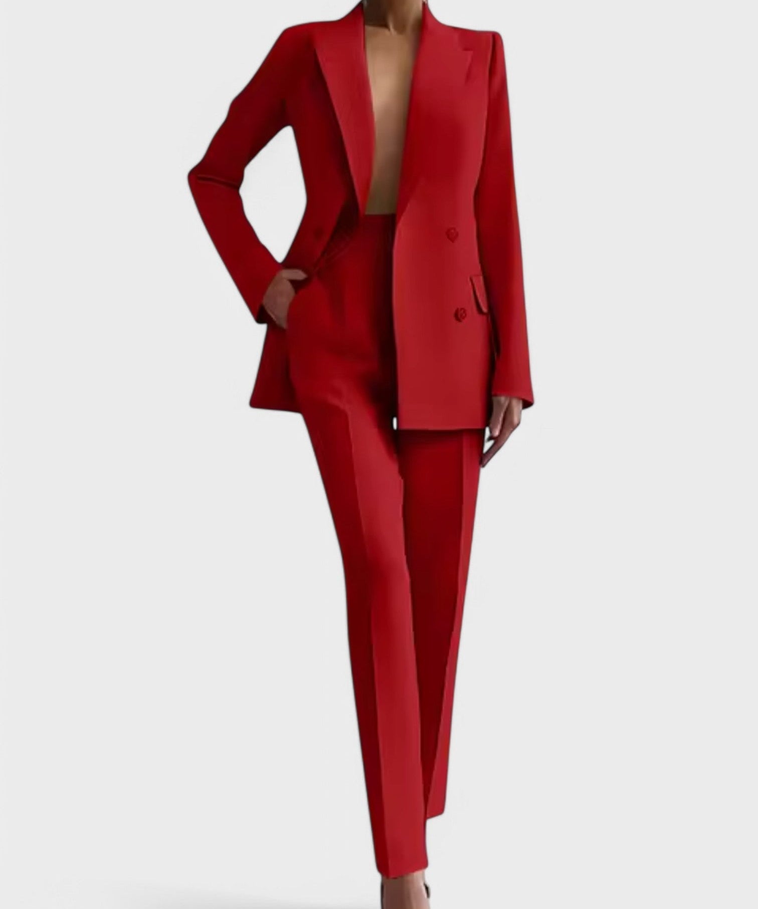 "Olívia - Blazer och Byxor Set" can be rewritten as "Olívia - Blazer och Byxor Kombinationsset".