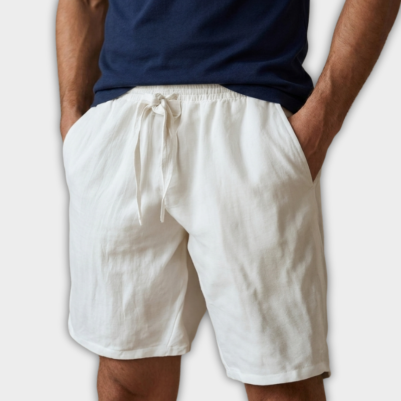 Shorts i elastisk bomull för män