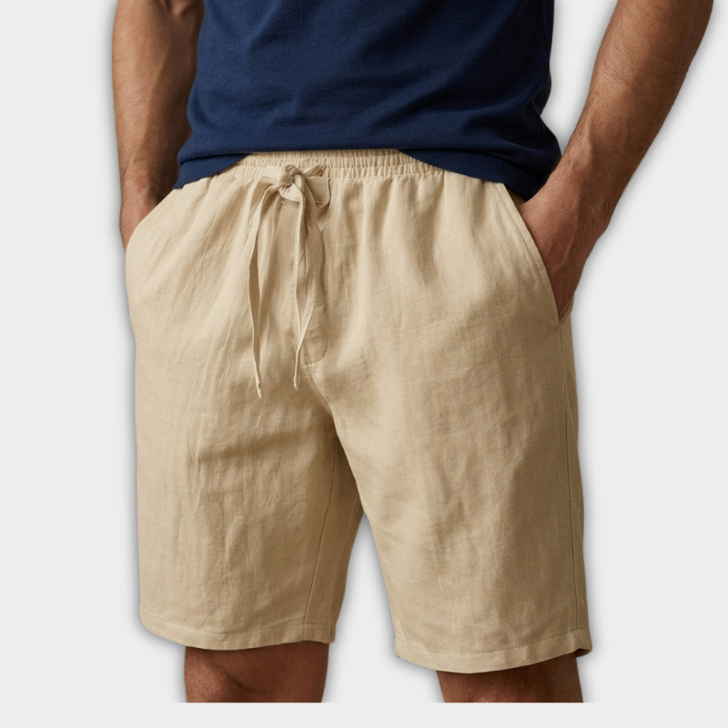 Shorts i elastisk bomull för män