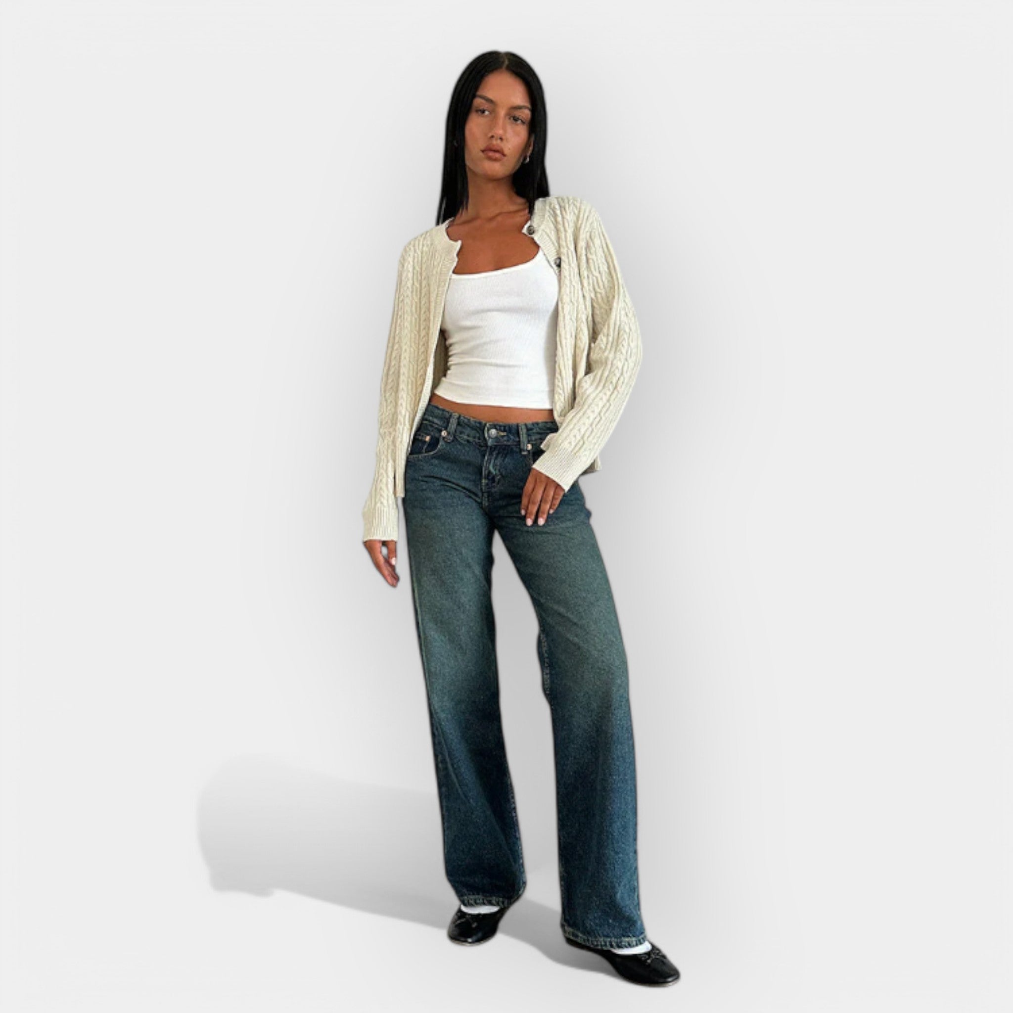 Jaroslava Lågmidjade Jeans - Perfekta för Dagligt Bruk