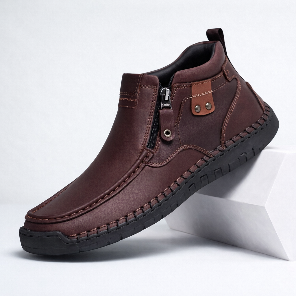 Scott Läder Ankelboots