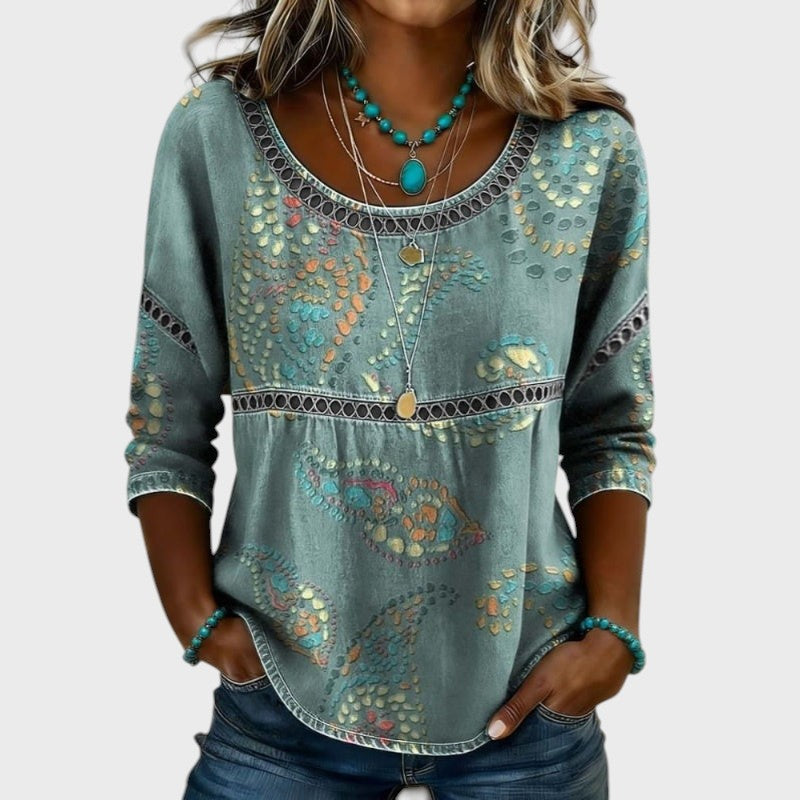 Viktorie - Vintage-Inspired Casual Blouse