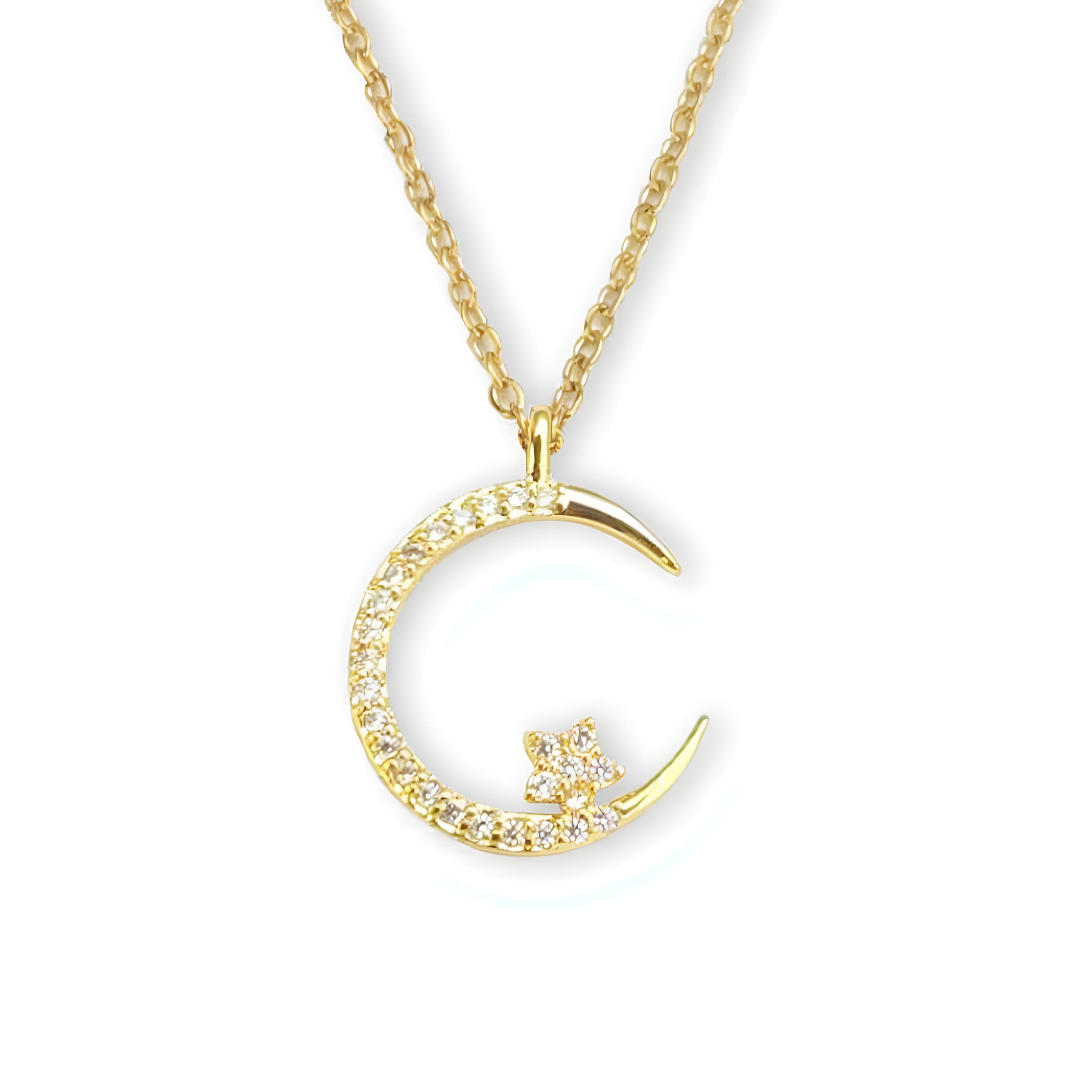 Elegant halsband med måndesign