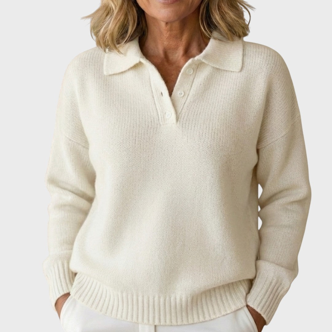 Eliška | Elegant Knit Sweater with Collar