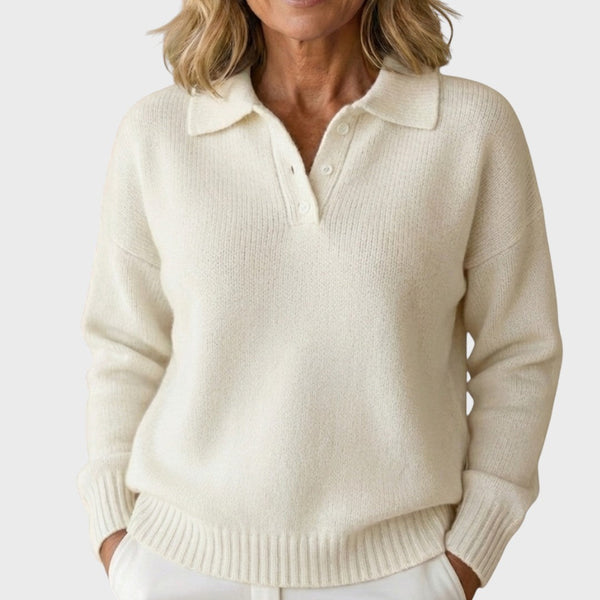Eliška | Elegant Knit Sweater with Collar
