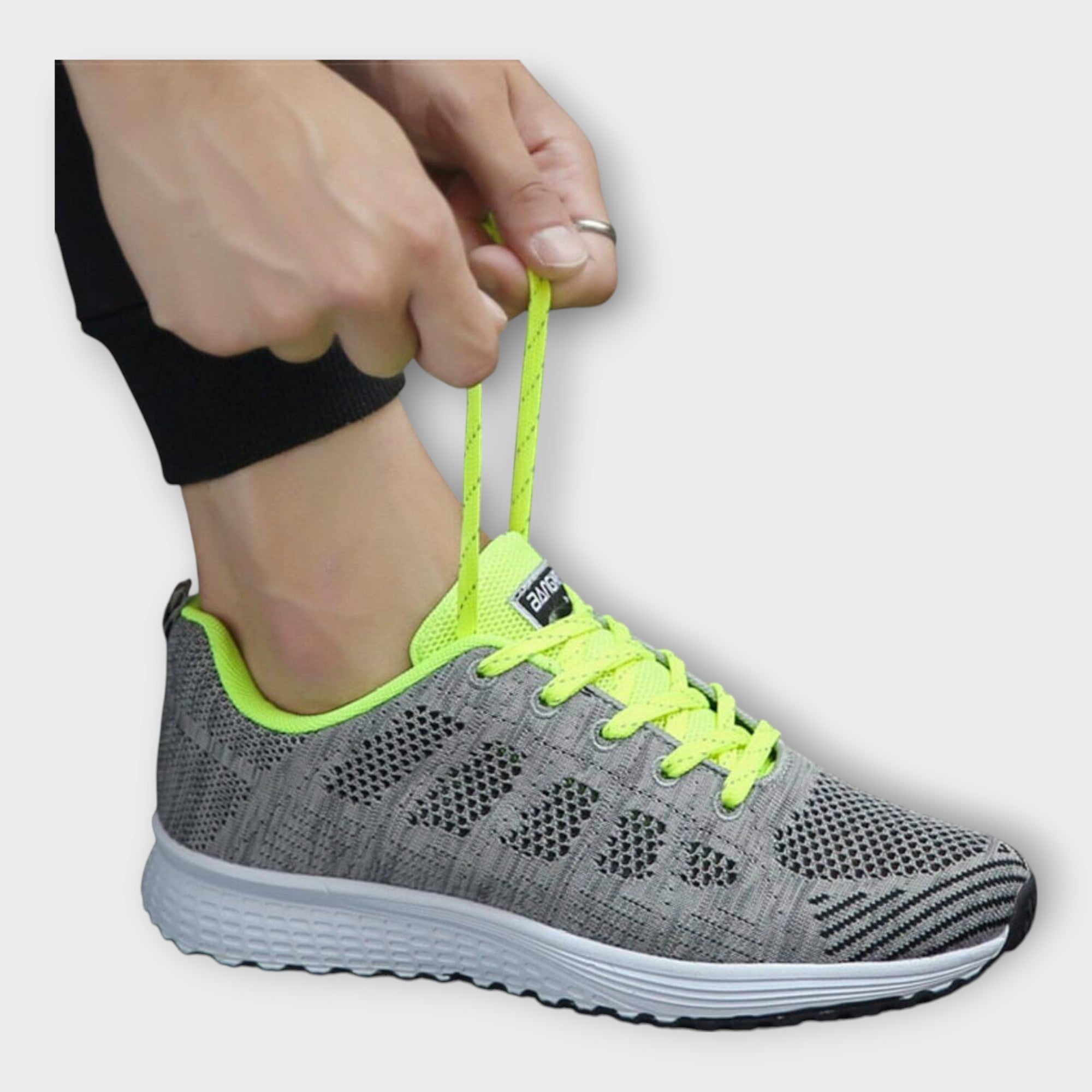 Sabina Eleganta Sneakers med Halkfri Vävd Sula