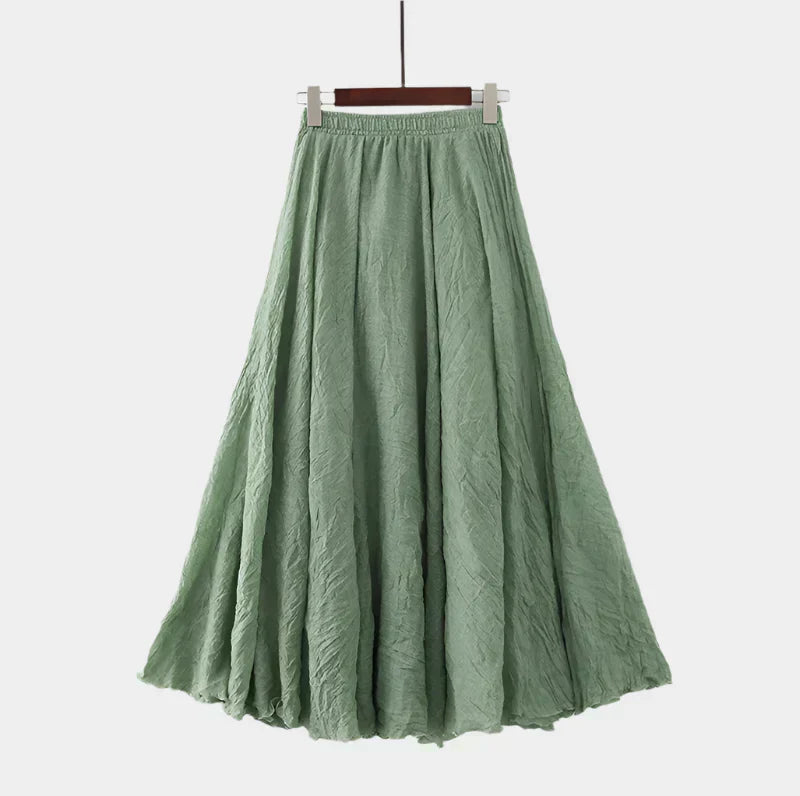 Kristýna Elegant Höga Midjan Fodrad Långkjol