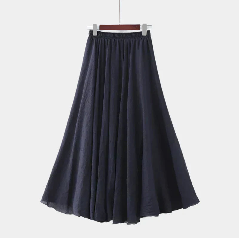 Kristýna Elegant Höga Midjan Fodrad Långkjol