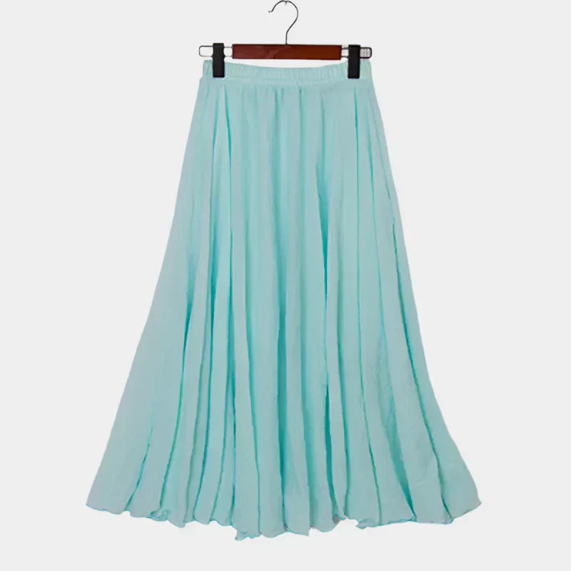 Kristýna Elegant Höga Midjan Fodrad Långkjol