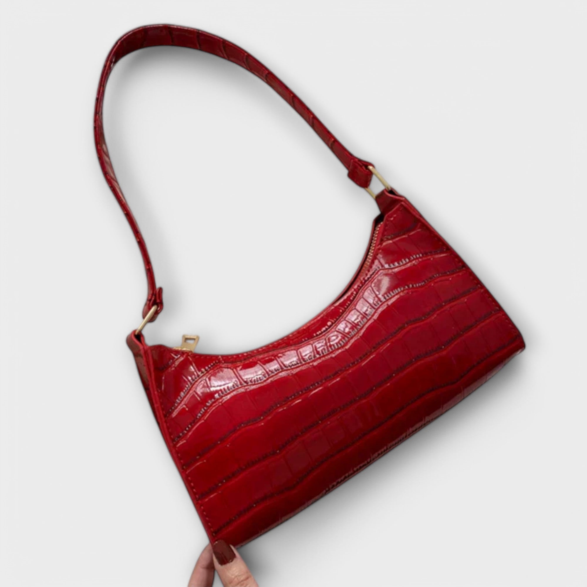 Elegant läderväska