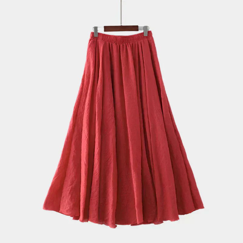 Kristýna Elegant Höga Midjan Fodrad Långkjol