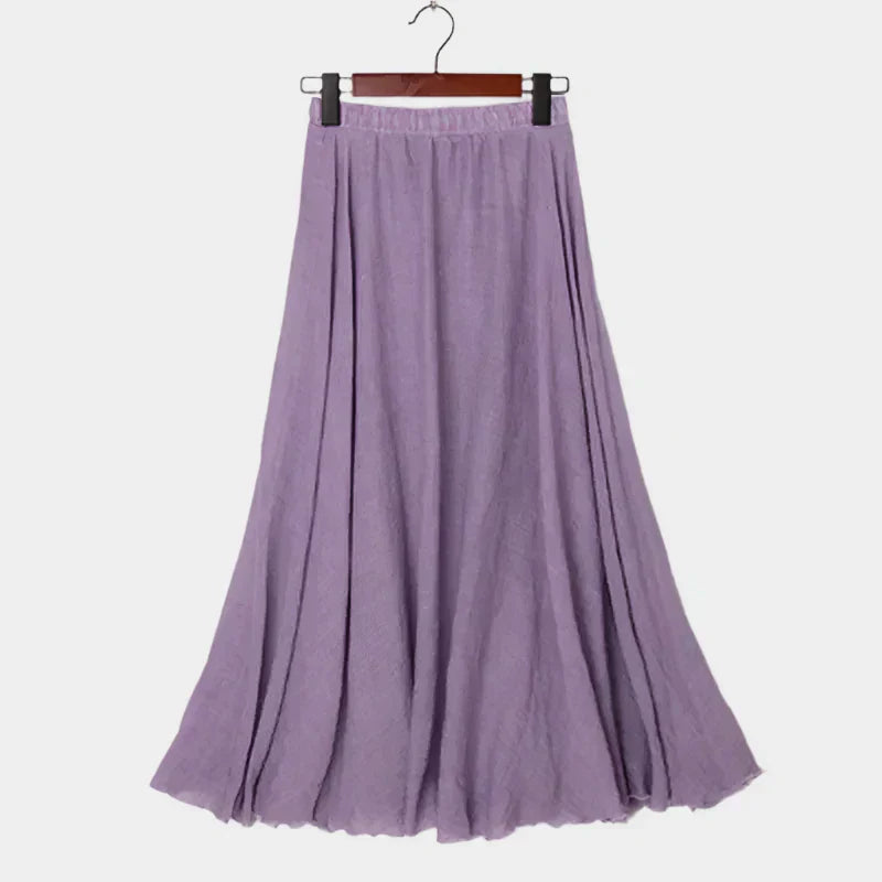 Kristýna Elegant Höga Midjan Fodrad Långkjol