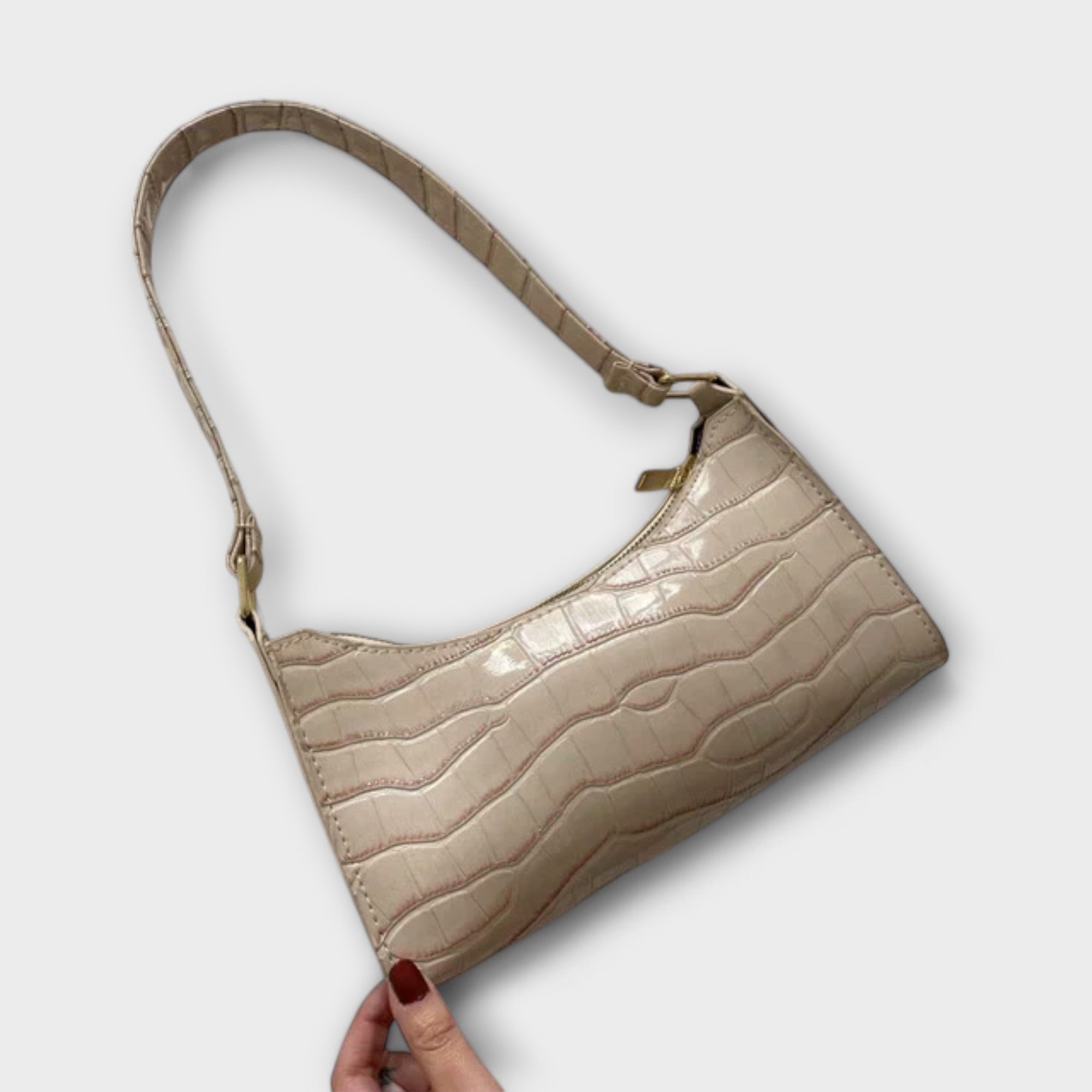 Elegant läderväska