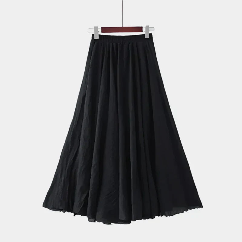 Kristýna Elegant Höga Midjan Fodrad Långkjol