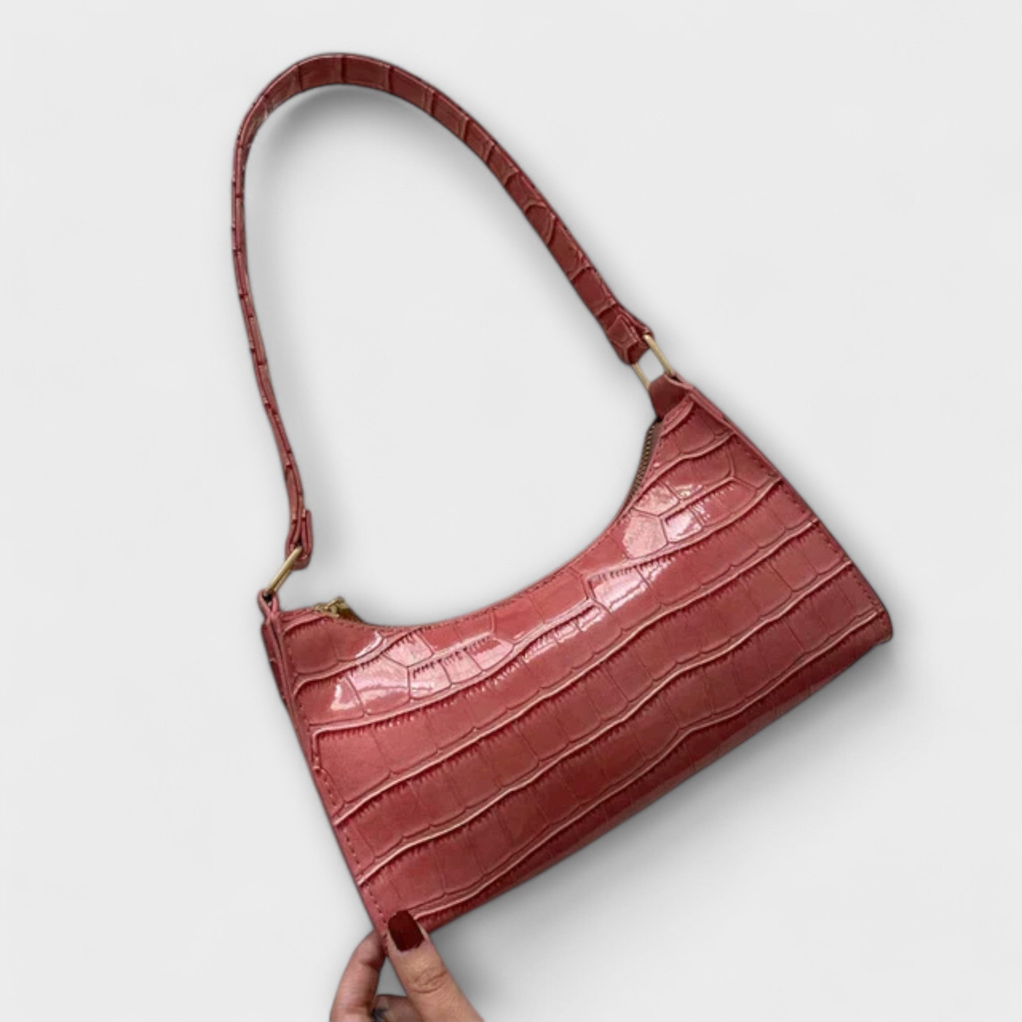 Elegant läderväska