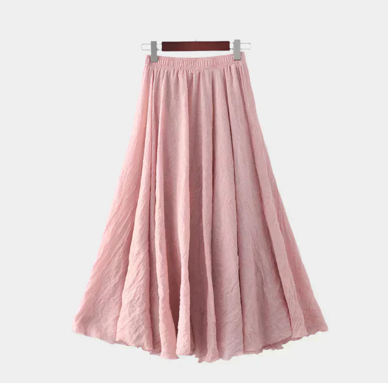 Kristýna Elegant Höga Midjan Fodrad Långkjol