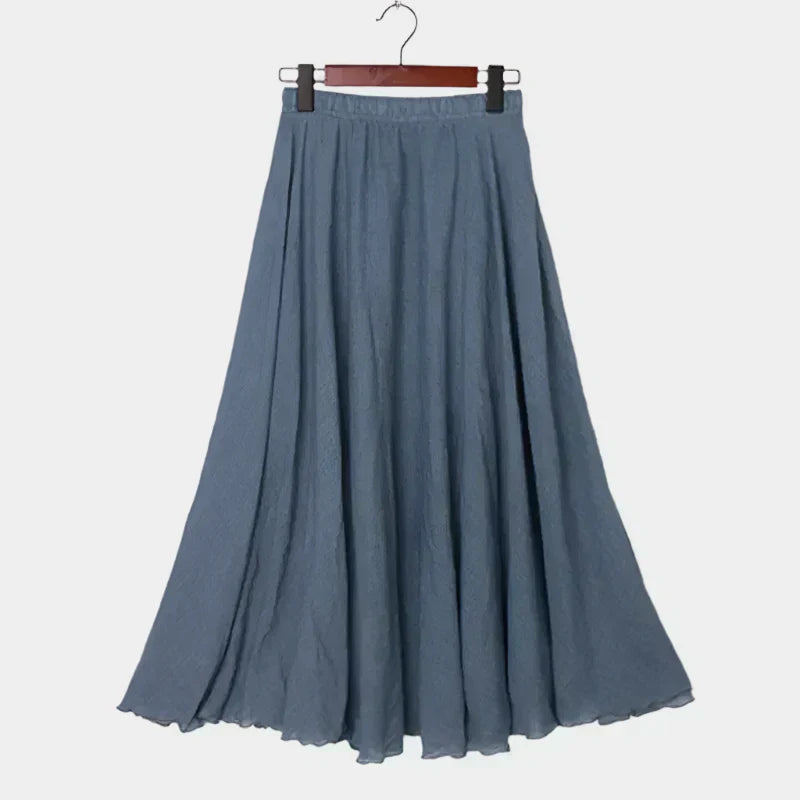 Kristýna Elegant Höga Midjan Fodrad Långkjol