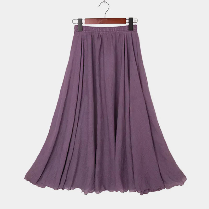 Kristýna Elegant Höga Midjan Fodrad Långkjol