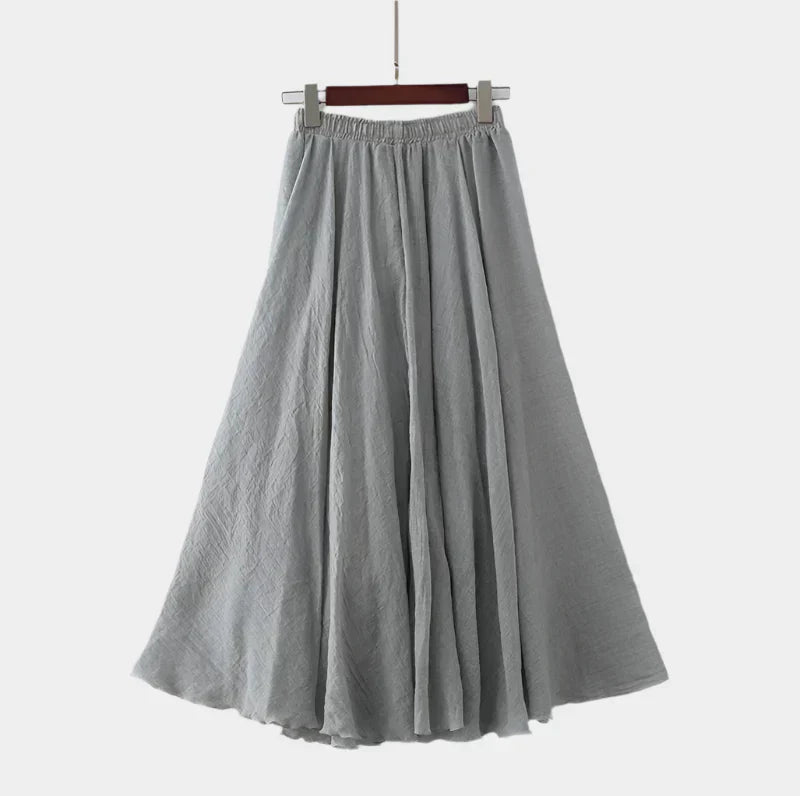 Kristýna Elegant Höga Midjan Fodrad Långkjol