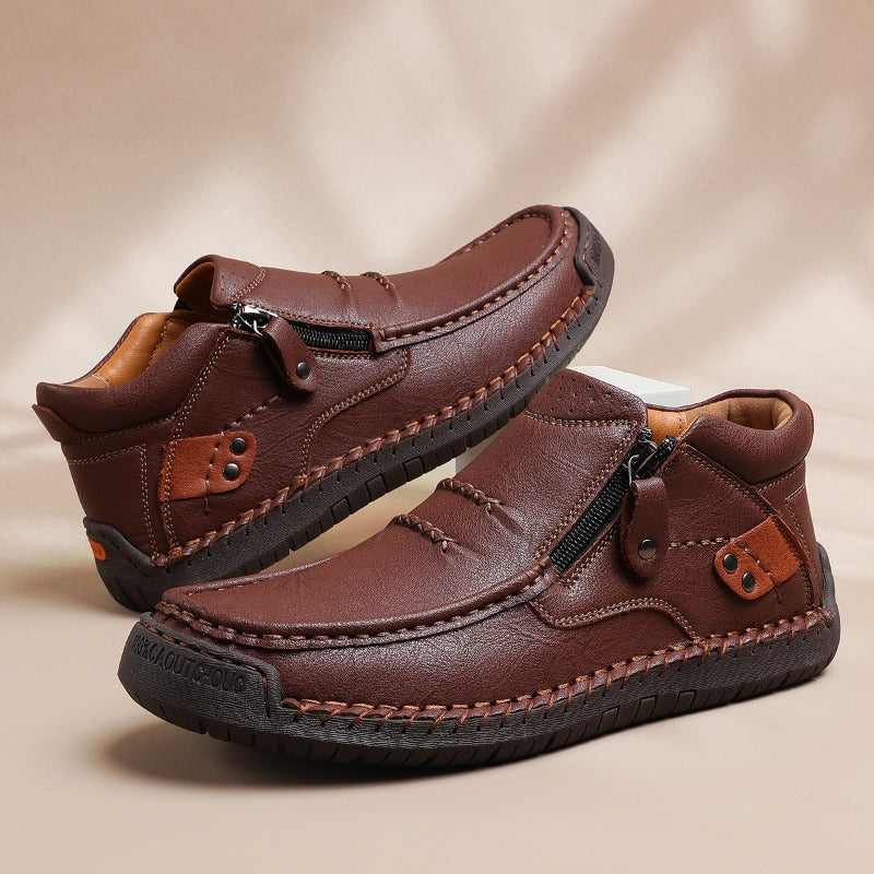 Herrens italienska läderankelboots | Savoni