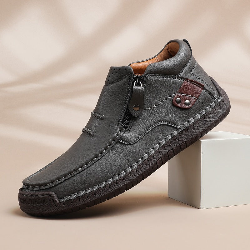 Herrens italienska läderankelboots | Savoni