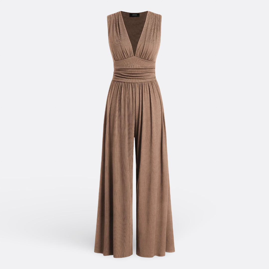 Leonor - Elegant ärmlös jumpsuit med vida ben