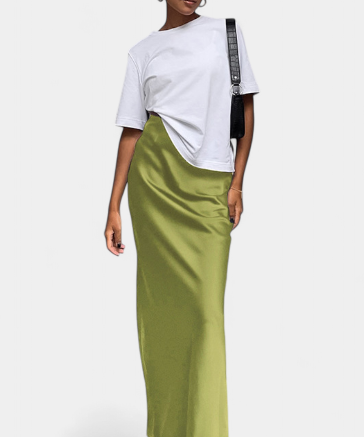 Maxi-utility kjol med minimalistisk design och elegant stil
