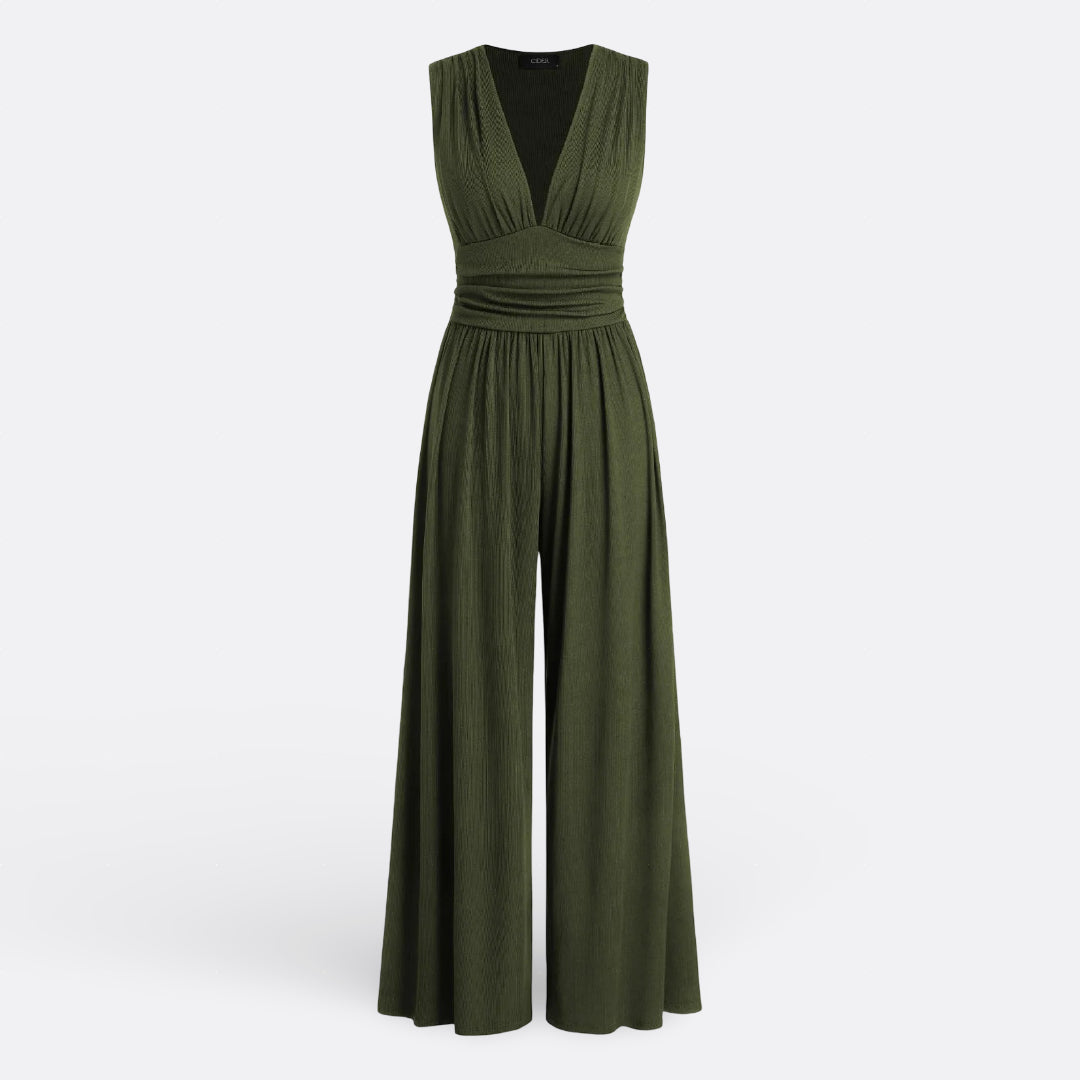 Leonor - Elegant ärmlös jumpsuit med vida ben
