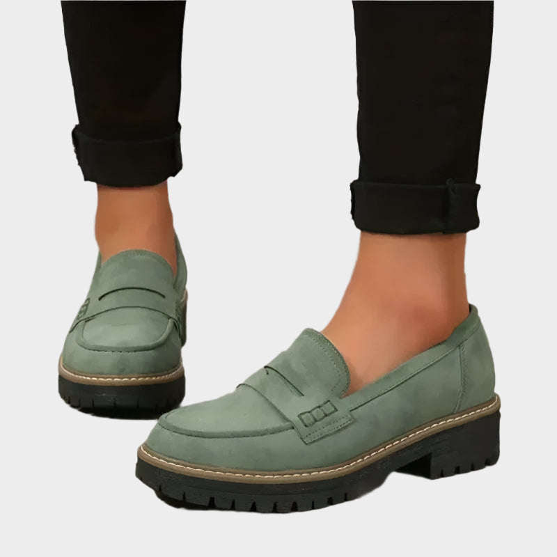 Veronika Eleganta Urban Loafers med Tjock Sula
