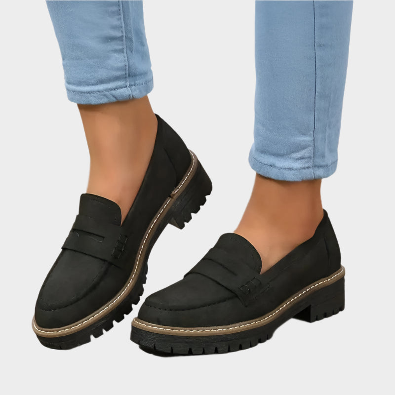 Veronika Eleganta Urban Loafers med Tjock Sula