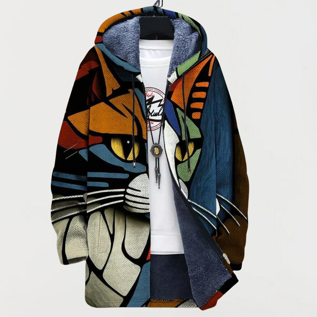 Darcy | Cardigan med Kattmotiv