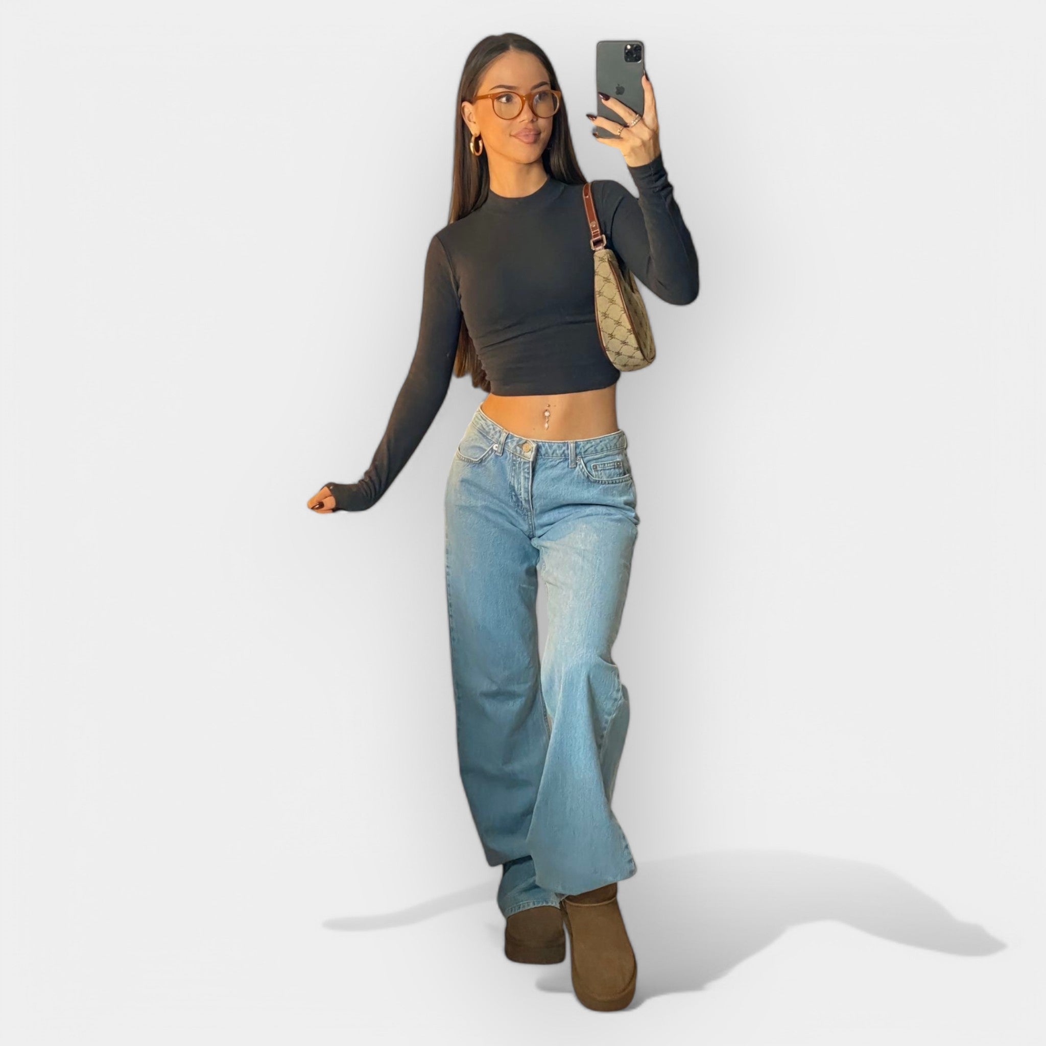 Jaroslava Lågmidjade Jeans - Perfekta för Dagligt Bruk