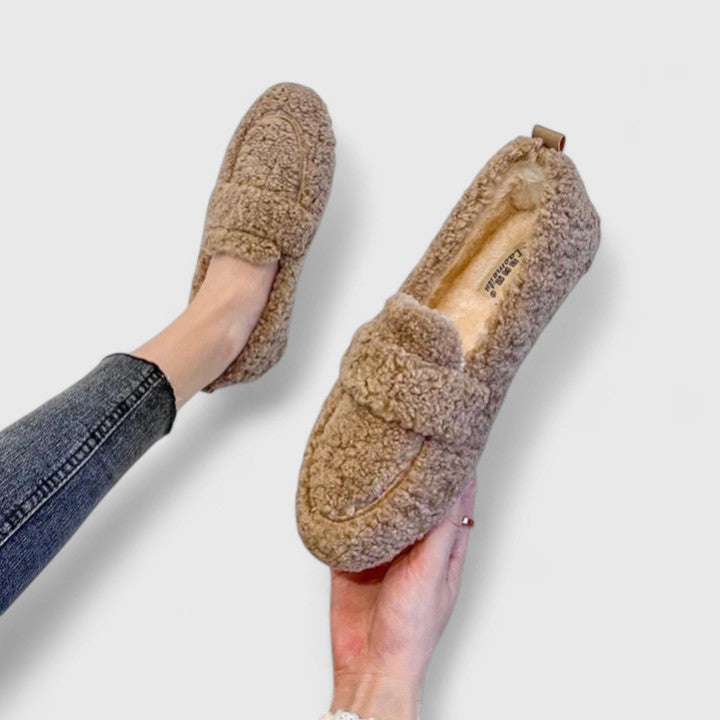 Eleganta Lucie Mocasiner med Varmt Foder