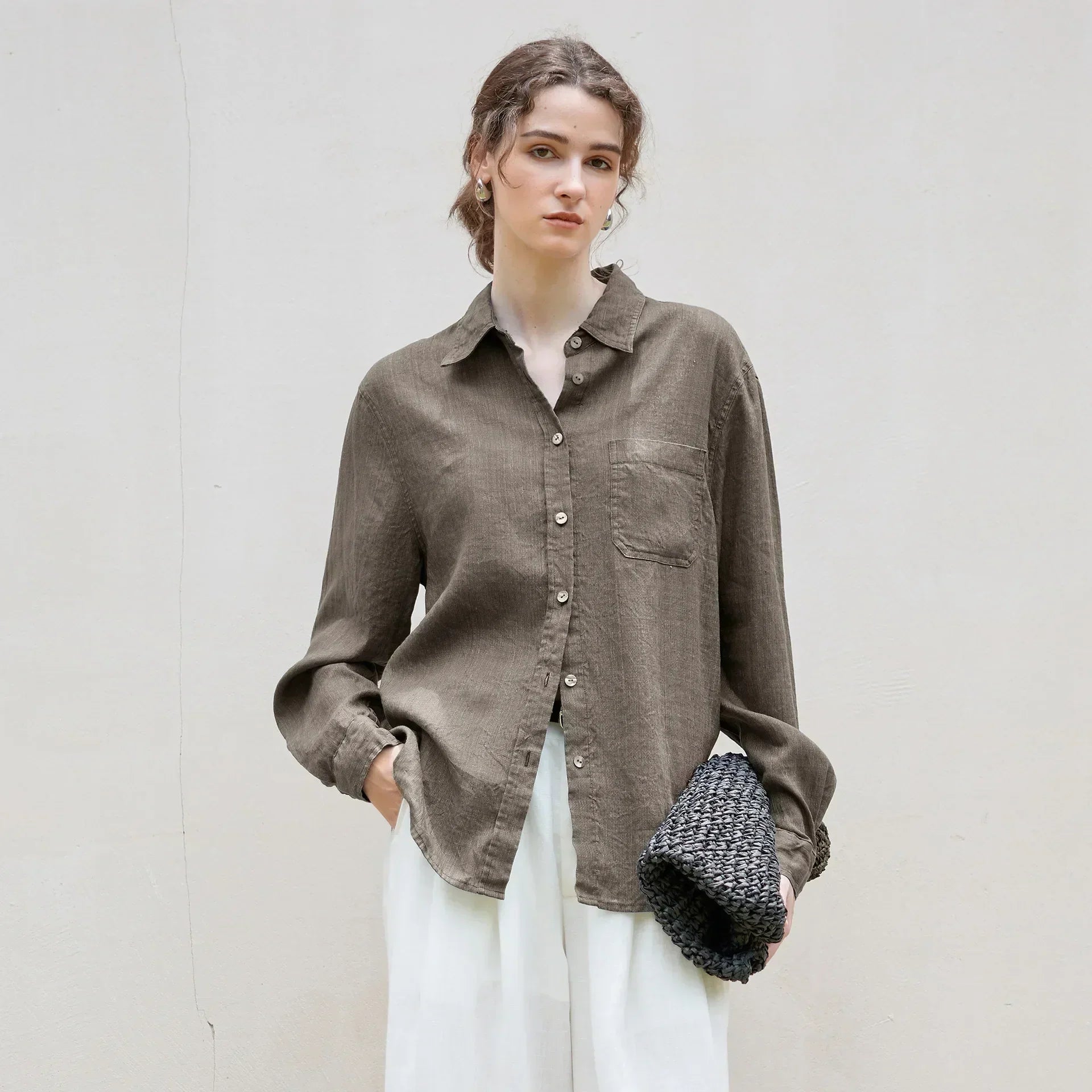 Indigo Linen Shirt