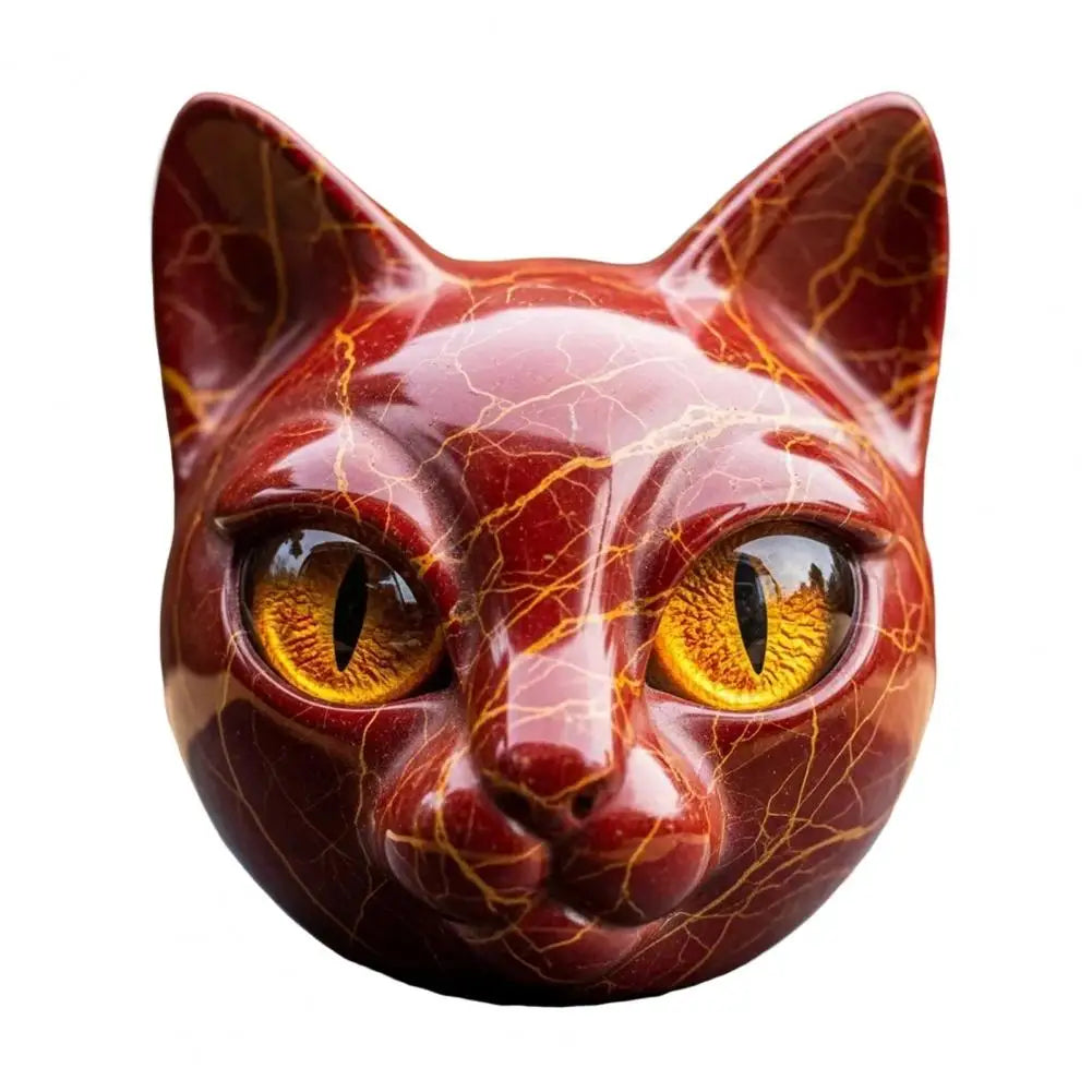 Svart katt - Elegant och mystisk skulptur av en svart katt