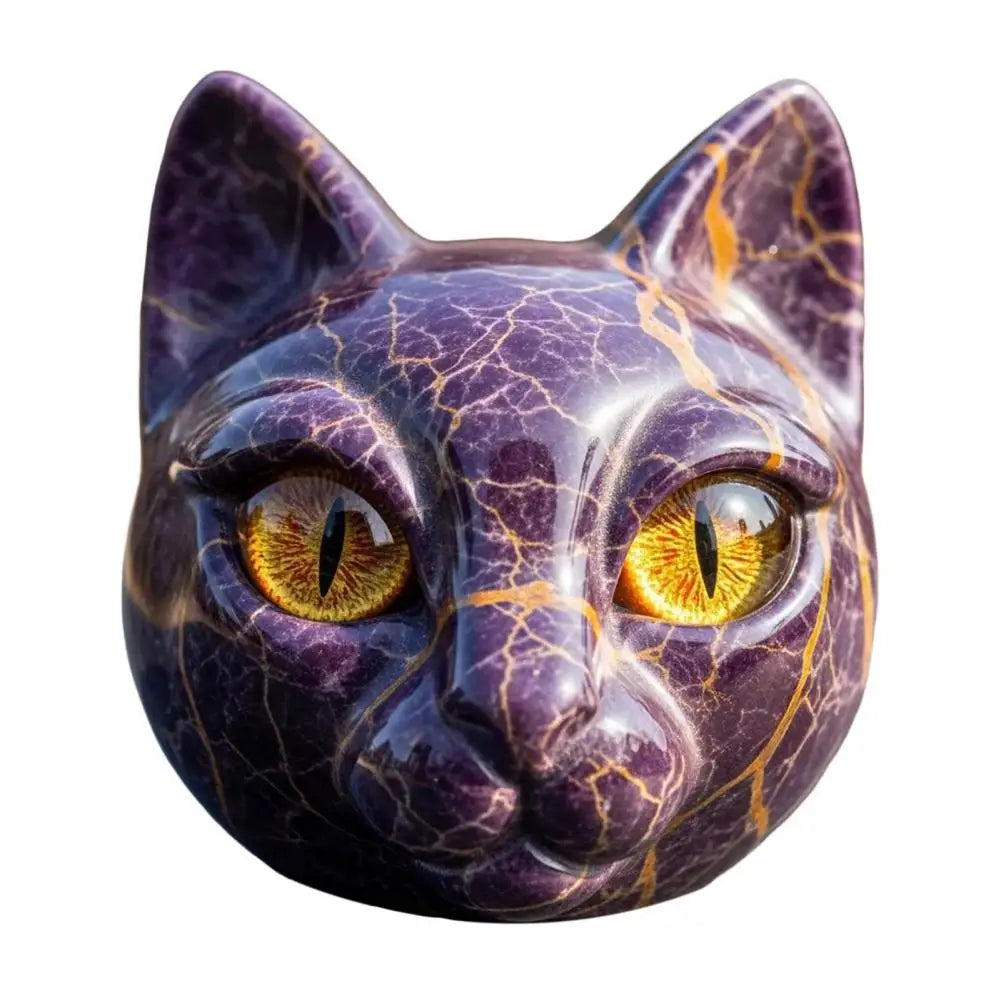 Svart katt - Elegant och mystisk skulptur av en svart katt