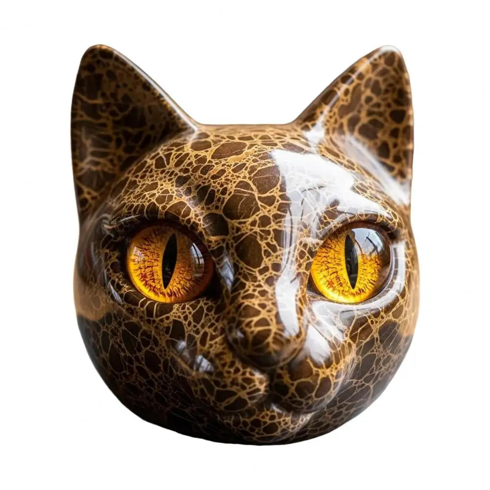 Svart katt - Elegant och mystisk skulptur av en svart katt