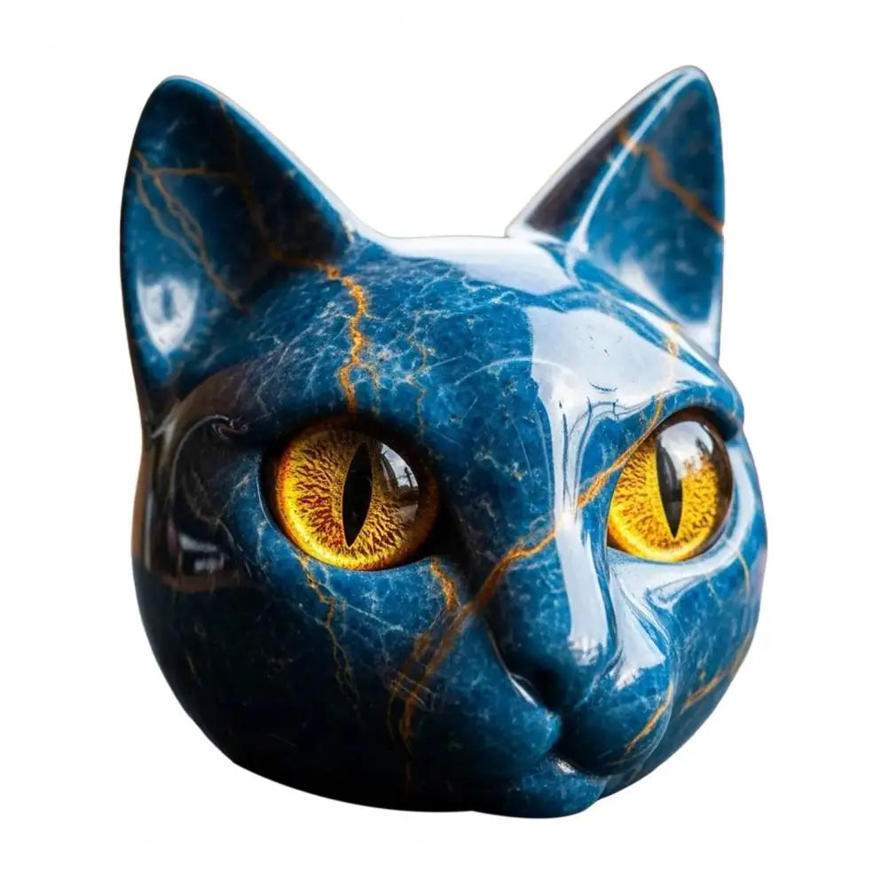 Svart katt - Elegant och mystisk skulptur av en svart katt
