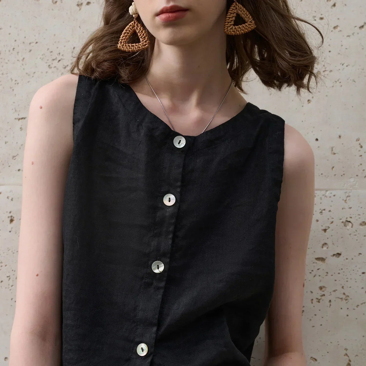 Asymmetrisk linne topp