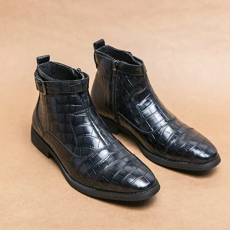 Coetzee – Boots i syntetläder med spänne